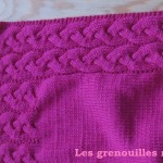 photo tricot modele tricot couverture torsade 7