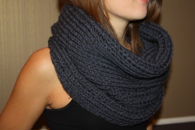 comment tricoter foulard tube