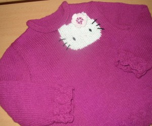 photo tricot modele tricot echarpe hello kitty 18
