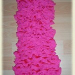 photo tricot modele tricot echarpe spirale