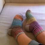 photo tricot modele tricot facile chaussette 16