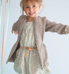 modele tricot gilet fille