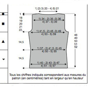 patron gilet sans manche adulte