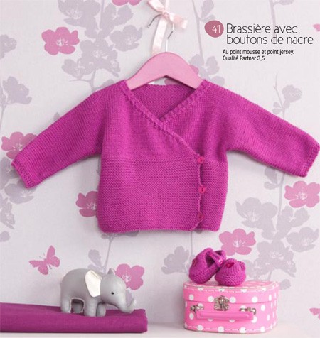 modeles tricot gratuit layette fille