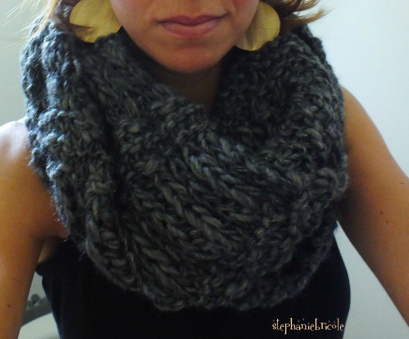 comment tricoter foulard tube