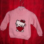 photo tricot modele tricot hello kitty pull 17