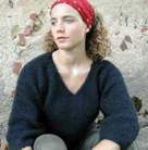 photo tricot modele tricot pull col v femme 8