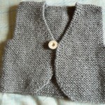photo tricot modele tricot pull sans manche bebe