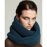 photo tricot modele tricot snood long 6