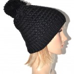 photo tricot modèle tricot bonnet homme avec pompon 9