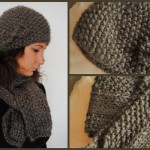 photo tricot modèle tricot bonnet écharpe femme 8