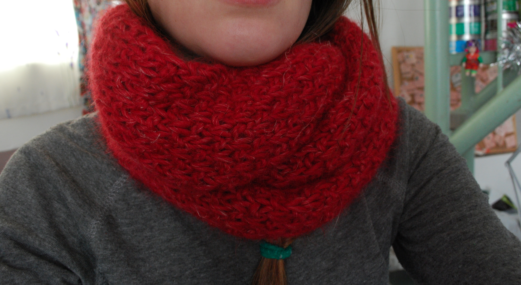 modele tricot snood fille
