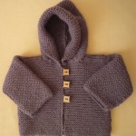 photo tricot modèle tricot gilet capuche bébé 9