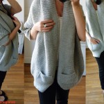 photo tricot modèle tricot gilet grosse laine 15