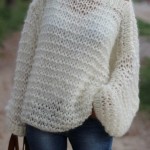 photo tricot modèle tricot gilet grosse laine 4