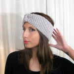 photo tricot modèle tricot headband