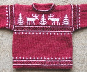 photo tricot modèle tricot jacquard norvégien 18