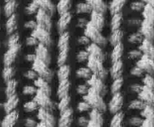 photo tricot modèle tricot point de riz méthode 18