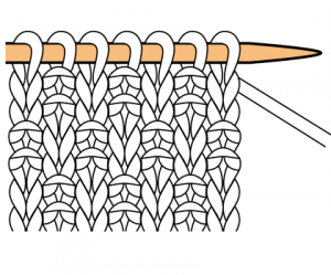 photo tricot modèle tricot point de riz terminer 18