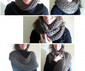photo tricot modèle tricot snood facile 18