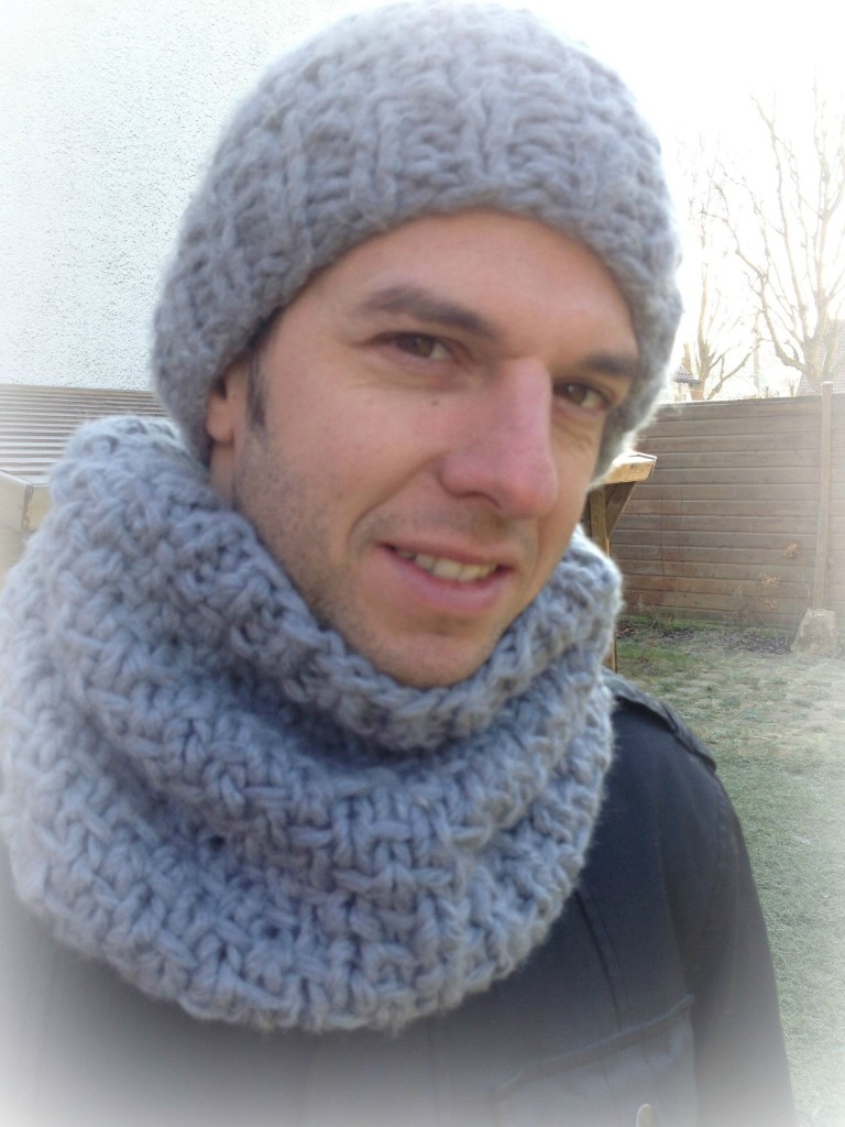 tricoter un snood homme