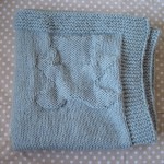 photo tricot modèle tricoter bébé une couverture 10