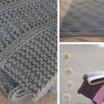 photo tricot modèle tricoter bébé une couverture 7