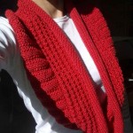 photo tricot modèle tricoter tour de cou circulaires 16