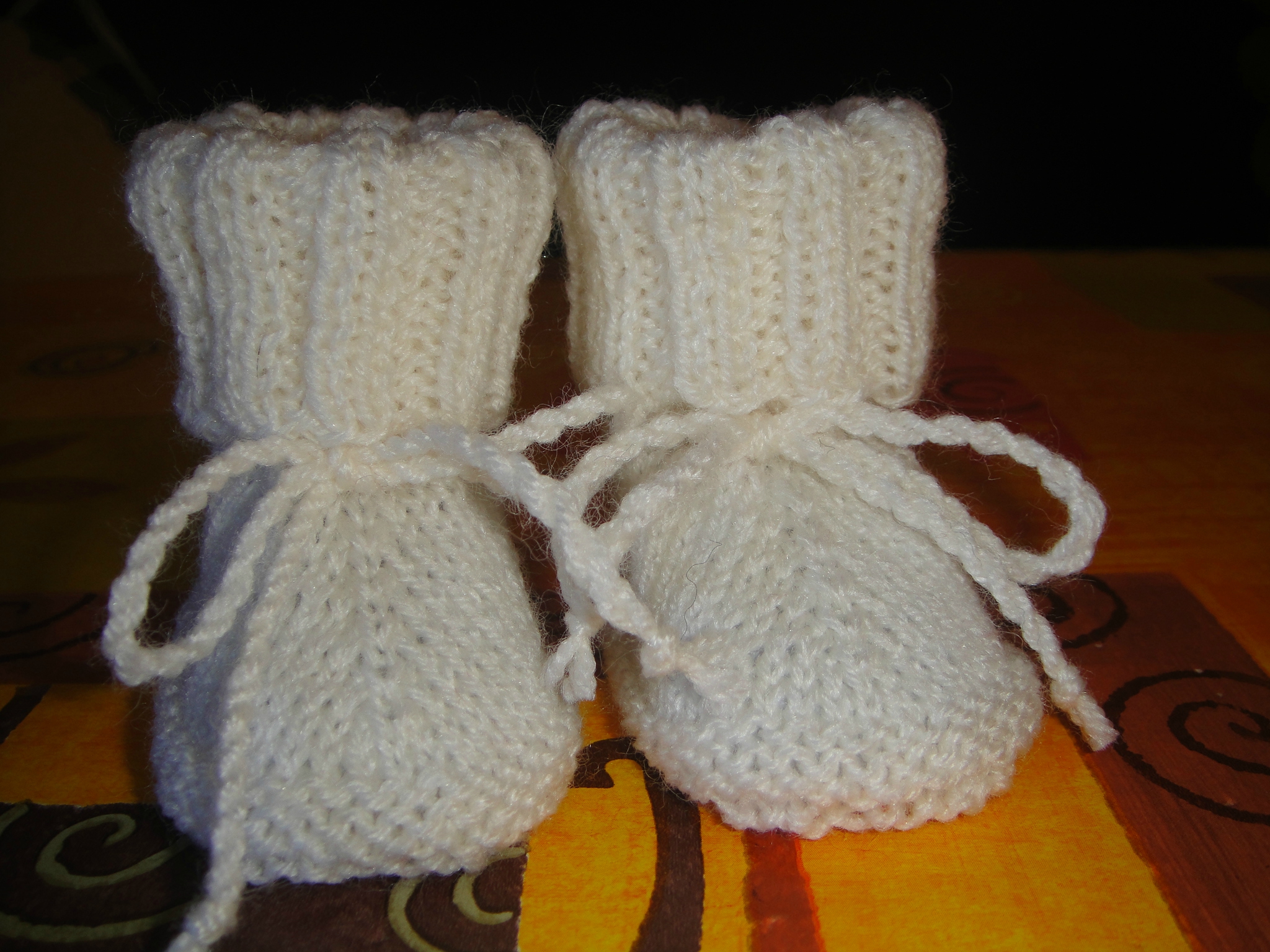 patron chausson bébé tricot gratuit