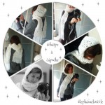 photo tricot tricot modele echarpe capuche 12