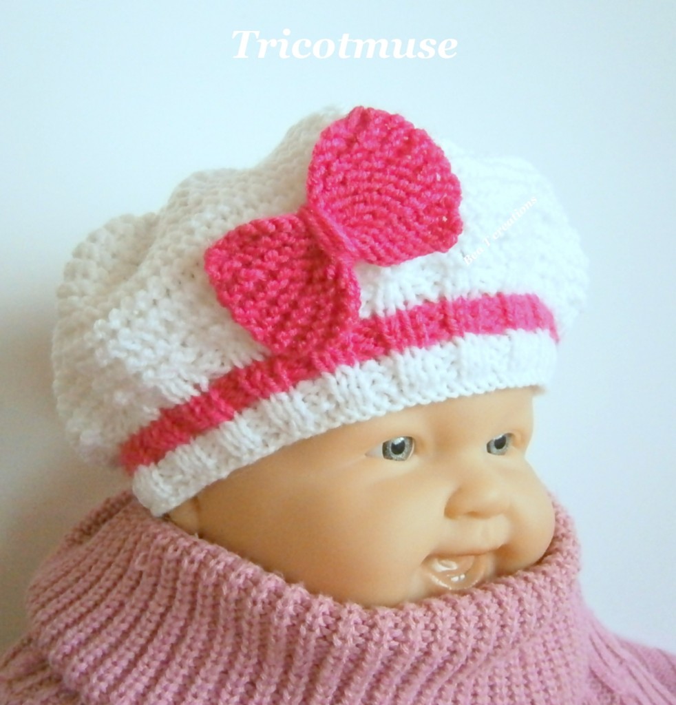 photo tricot tricoter bonnet bébé naissance facile 12