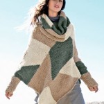 photo tricot tricoter modele poncho 12