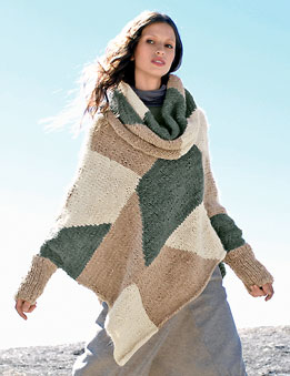 patron tricot poncho