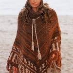 photo tricot tricoter modele poncho 14