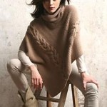 photo tricot tricoter modele poncho 7