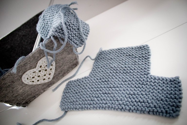tricoter des chaussons naissance facile