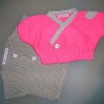 modele tricot bébé cache coeur #12