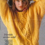 modele tricot gilet irlandais femme #1