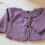modèle tricot gilet layette #9
