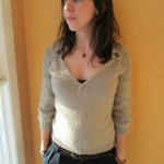 modèle tricot pull col v #10