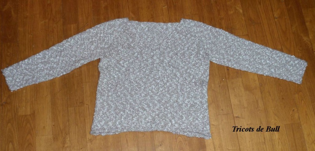 modèle tricot pull col v #14
