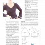 modèle tricot pull col v #2