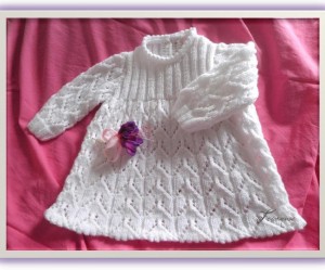modèle tricot robe bébé #18