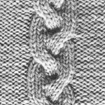 modèle tricot torsade nattée double #10