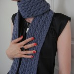 patron tricot foulard torsade #11