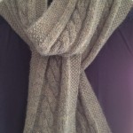 patron tricot foulard torsade #15