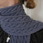 patron tricot foulard torsade #1