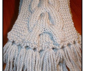 patron tricot foulard torsade #18
