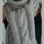 patron tricot foulard torsade #5