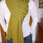 patron tricot foulard torsade #9